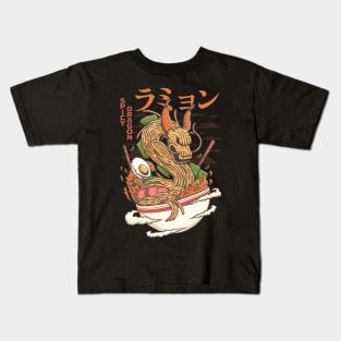 Spicy Ramen Noodle Dragon Kids T-Shirt